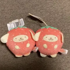 サンリオキャラクターズ ポムポムプリン フルーツきぐるみマスコット　いちご