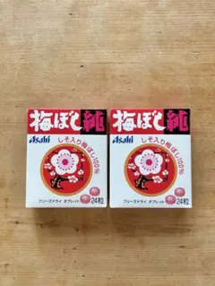 アサヒAsahi梅ぼし純 2箱　梅干し100%フリーズドライ　熱中症対策のサムネイル
