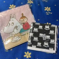 【ムーミン】ハンドタオル　マチ付きジッパーバッグ3枚セット