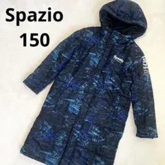 ✨美品✨Spazio 150 フード　ベンチコート 黒・青　中綿コート　総柄