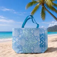 ラスト【2枚】ハワイロスドレスエコバッグ(ROSS)カラフル　軽量　トートバッグのサムネイル