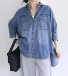 2026SS○美品○ノーブルフェードカラービッグポケットシャツ - メルカリ
