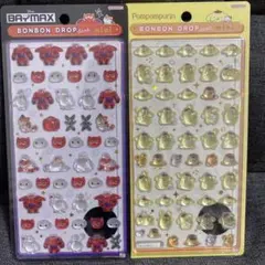 ボンボンドロップシールミニ　ポムポムぷりん　ベイマックス　2点セット