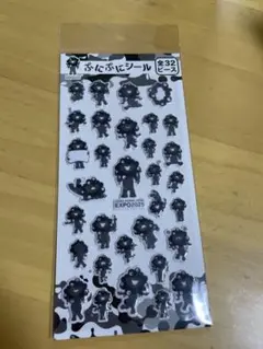 黒 ミャクミャク ぷにぷにシール ステッカー ぷくぷく 立体 大阪関西 万博