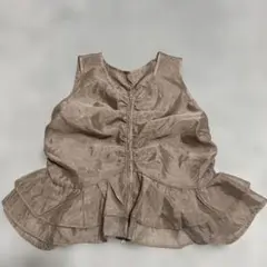 re:EDIT フリル付きジレ サイズN