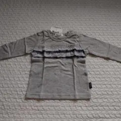 ＊新品　タグつき＊ノイユエイムべべ　グレー長袖カットソー　ベビー80