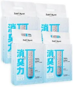 猫砂 おから 固まる【消臭力MAX】ネコ砂 流せる システムトイレ対応 ４in1のサムネイル