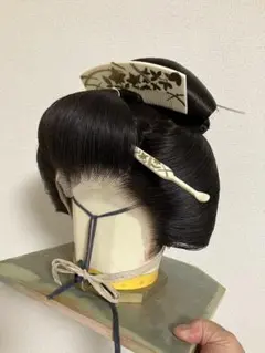 しげもりかつら、創作夜会巻き、大サイズ、中古舞踊かつら、大衆演劇
