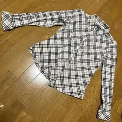 BURBERRY LONDON バーバリーホワイトコットンデニムシャツ - メルカリ