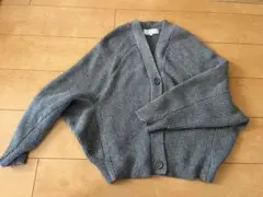 ロペピクニック　グレー ニット カーディガン