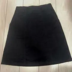 未使用に近い ハイウエスト Aライン ミニスカート 台形 韓国 ベルトループL