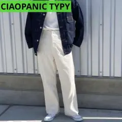 チャオパニックティピー ワークパンツ ペインターパンツ 白パンツ 白 カーゴ