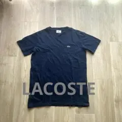 ✨お得✨LACOSTE Vネック Tシャツ日本製ネイビー男女兼用