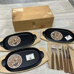 ✨新品未使用品　南部鉄器　盛栄堂　ステーキ皿　セット 40年利用 南部鉄器 盛栄堂 及源 ステーキ皿 | My Favorite Goods