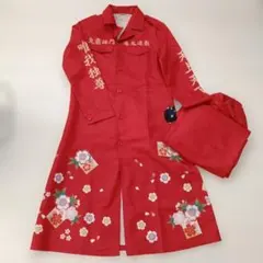 【一度着用】 特攻服 　赤 　Lサイズ