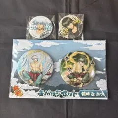 銀魂 坂田銀時 土方十四郎 風神雷神 缶バッジセット