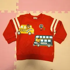 ミキハウス プッチー バスの運転手さん トレーナー 日本製 100cm