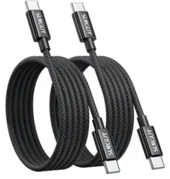 SUNGUY USB-C充電ケーブル 60W 2本セット 1m