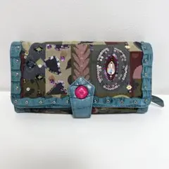 シンクビー！　長財布 ウォレット 手作り ビジュー スパンコール