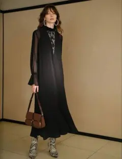 【新品未使用】エレガント パーティードレス Lサイズ