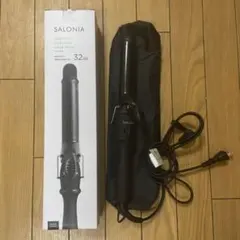 SALONIA セラミックカール アイロン 32MM オールブラック