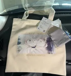 HUNTER×HUNTER 巾着付きトートバッグ　キルア　アルカ　アベイル