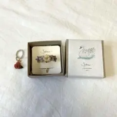 新品　spinu お花畑のポニーフック　バラのモチーフのおまけ付き
