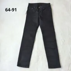 新品 ブラックスキニーパンツ ストレッチ 美脚 64のサムネイル