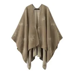 ポンチョ型ストール✭春ロングオーバーサイズ✭ゆったりデート普段着用