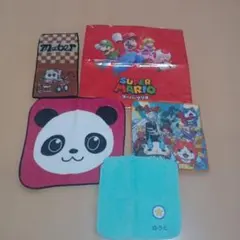 スーパーマリオクリーナークロス　 タオルハンカチ 4枚セット
