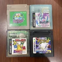 ポケモンゲームボーイソフト4本セット