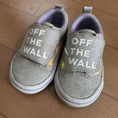 Vans OFF THE WALL シルバーラメスニーカー