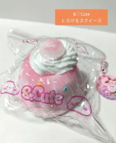 新品 &Cute とろけるスクイーズ 濃厚ゼリー ピンク 正規品 水スクイーズ