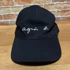 【新品タグ付き】agnès b. ロゴキャップ 2572GT47 ブラック