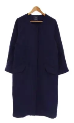 ノーカラーコート チェスターコート