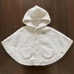カシウエア　ポンチョ　ホワイト　ベビー　キッズ