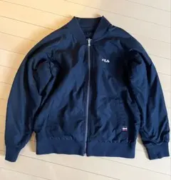 FILA リバーシブル　ジャンバー　ネイビー