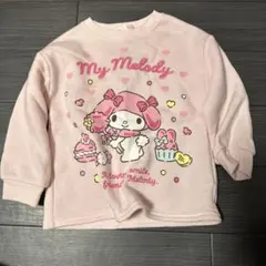 My Melody トレーナー 100cm ピンクのサムネイル