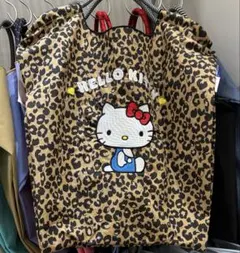 希少・激レアLoungefly × ハローキティ レオパード柄 バックパック 