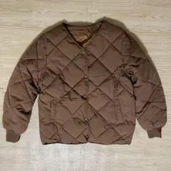 ブラウン キルティングジャケット　SHEIN