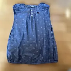 DOUBLE.B 星柄 ノースリーブワンピース 110