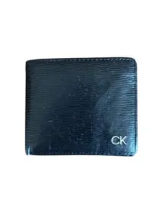 CK 黒 二つ折り財布