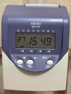 SEIKO タイムレコーダー　QR-340 タイムカードセット