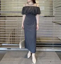 LAGUNAMOON シアーボレロレイヤードドレス