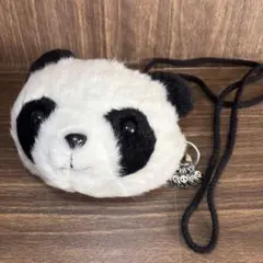 パンダ　ふわふわ　ぬいぐるみポシェット　ポーチ　ショルダー　ぱんだ　キーホルダー