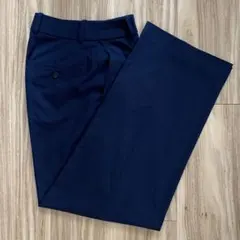 ユニクロ　タックワイドパンツ　ネイビー　XS