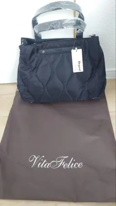Vita Felice キルティングナイロントートバッグ