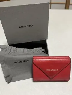 BALENCIAGA 三つ折り財布 レッド