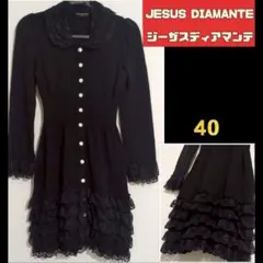 ジーザスディアマンテ♡フリル❤レース付♡ゴージャス★長袖ニットワンピース