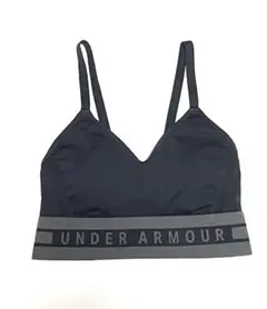 UNDER ARMOUR Vネックスポーツブラ ブラック